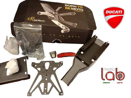 Portatarga regolabile Lightech  per Ducati Multistrada V4 Radar Codice KTARDU117A1