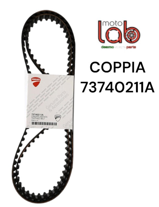 Coppia cinghie originali ducati codice 73740211A cc 1000/1100