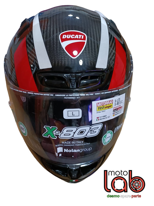 Nuovo CASCO DUCATI IN CARBONIO modello Nolan  x803 ultra carbon 
per info misure  scrivetemi prima di acquistare